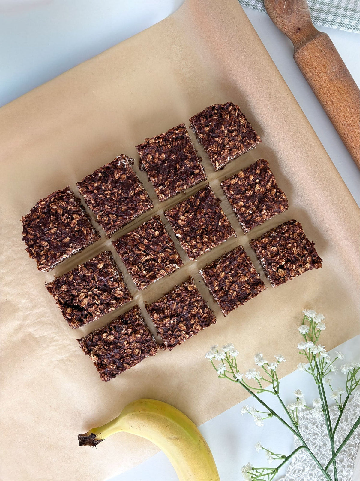 Cacao Banana Flapjacks